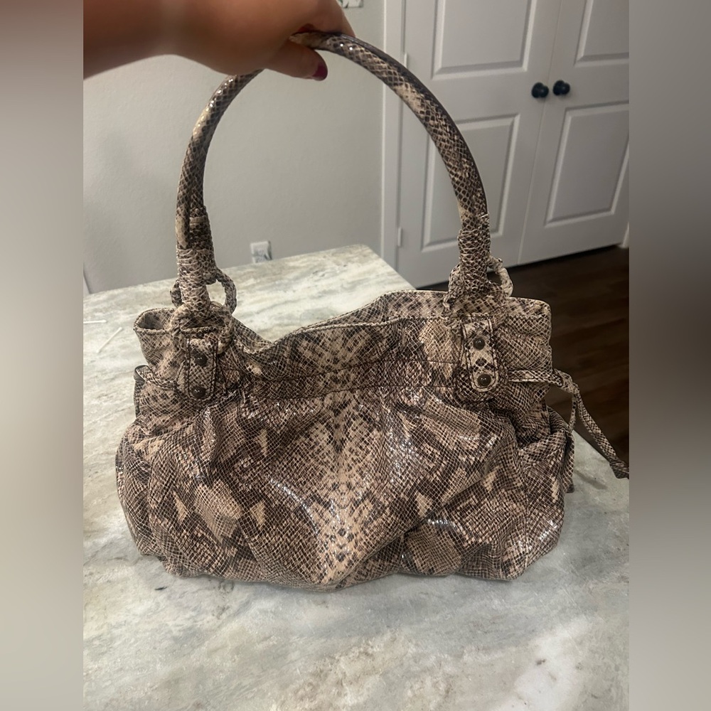 Snakeskin Estel Park Shoulder Bag - NWT